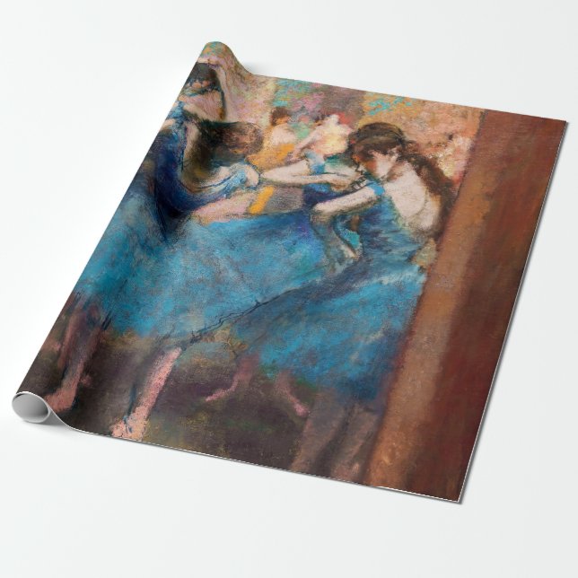 Papel De Regalo Edgar Degas - Bailarinas de azul (Desenrollado)