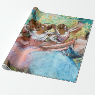 Papel De Regalo Edgar Degas - Cuatro bailarinas en el escenario