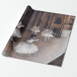Papel De Regalo Edgar Degas - Ensayo de ballet en el escenario