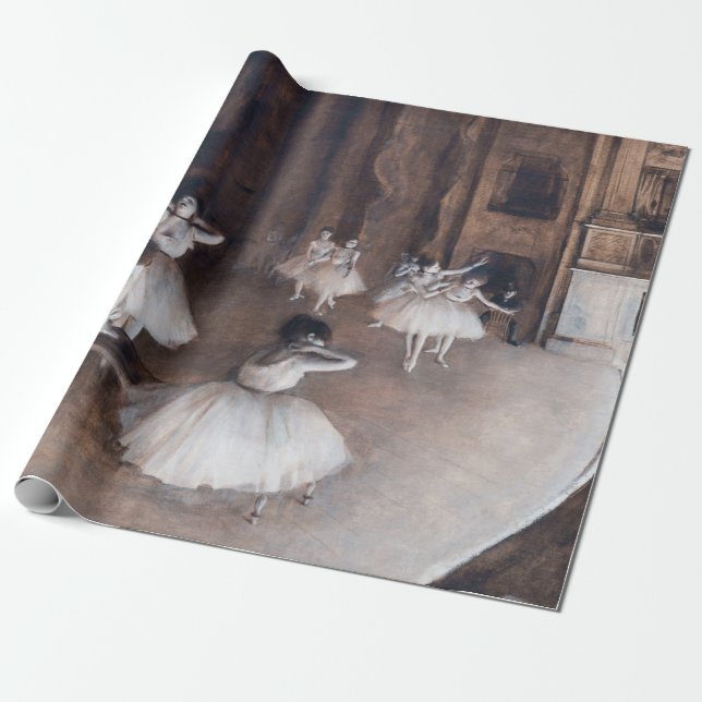 Papel De Regalo Edgar Degas - Ensayo de ballet sobre el escenario (Desenrollado)