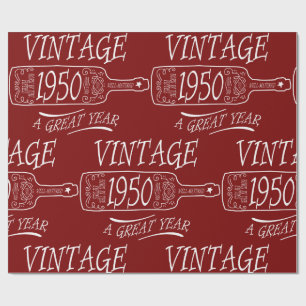Papel De Regalo Edición de 1950 Un Gran Año