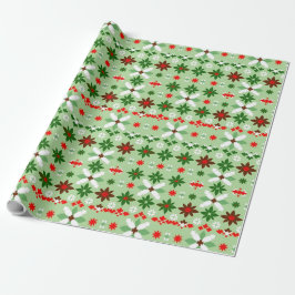 Papel De Regalo Edición de Navidad 4 de Fair Isle escandinavo