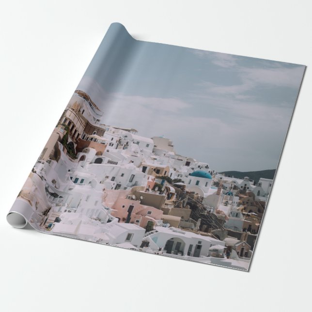 PAPEL DE REGALO EDIFICIO BLANCO Y MARRÓN (Desenrollado)