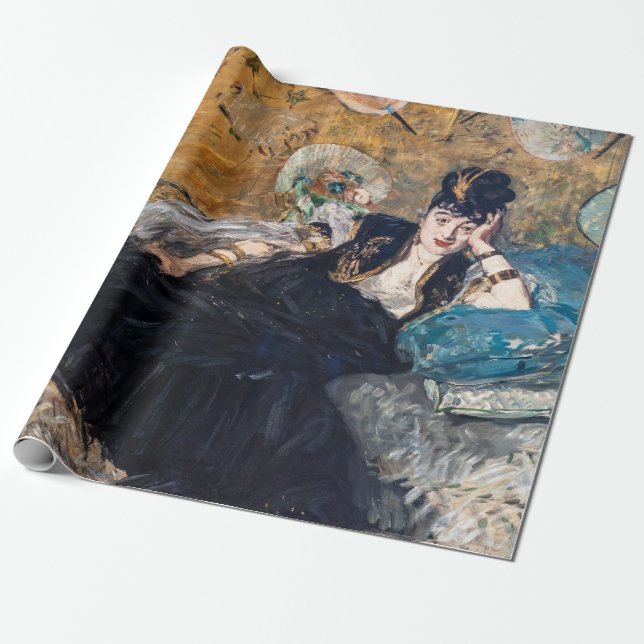 Papel De Regalo Edouard Manet - Dama con Abanicos (Desenrollado)