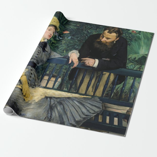 Papel De Regalo Edouard Manet - En el Invernadero (Desenrollado)