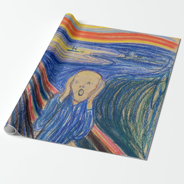 Papel De Regalo Edvard Munch - El Grito 1895 (Desenrollado)
