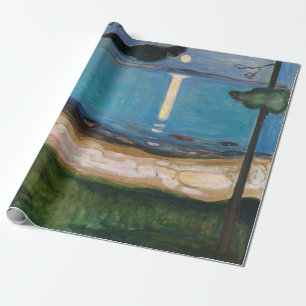 Papel De Regalo Edvard Munch - Moonlight