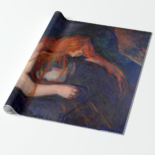 Papel De Regalo Edvard Munch - Vampiro / Amor y dolor