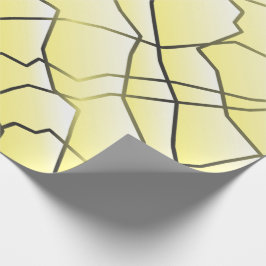 Papel De Regalo Efecto de malla geométrica monocromática de chapa
