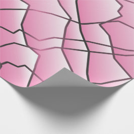 Papel De Regalo Efecto de malla geométrica monocromática de chapa