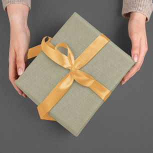 Papel De Regalo Efecto de tela de lino beige verde claro imitado