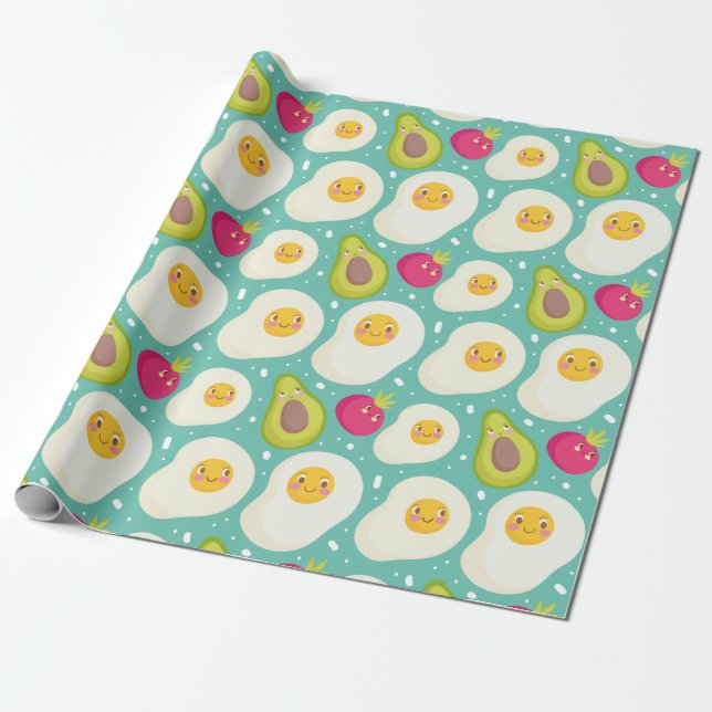 Papel De Regalo Egg Pattern Wrapping Paper (Desenrollado)