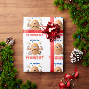 Papel De Regalo Eggomaniac - ¡El Huevo Badass!   Feliz Pascua Gra