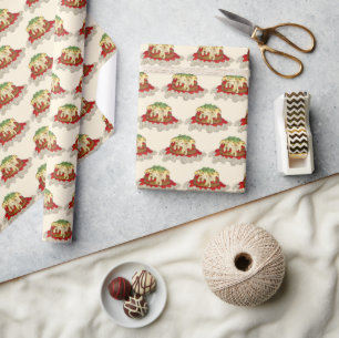Papel De Regalo Eggplant Aubgergine Parm Comida Parmesana Italiana