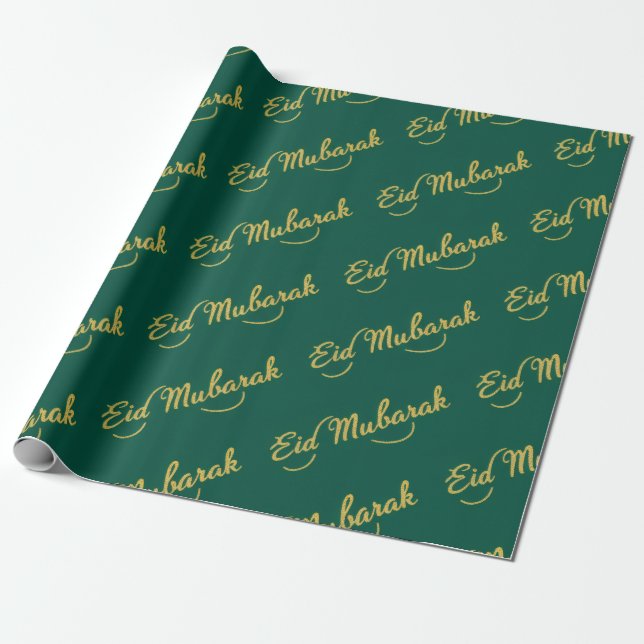 Papel de regalo Eid Mubarak (Desenrollado)