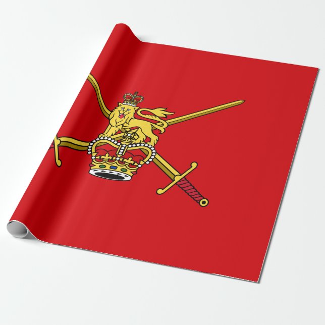 Papel De Regalo Ejército Británico (Ejército británico) (Desenrollado)