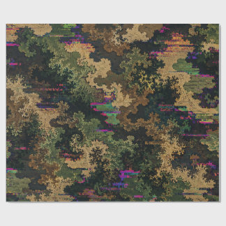 Papel De Regalo Ejército Camuflaje Glitch