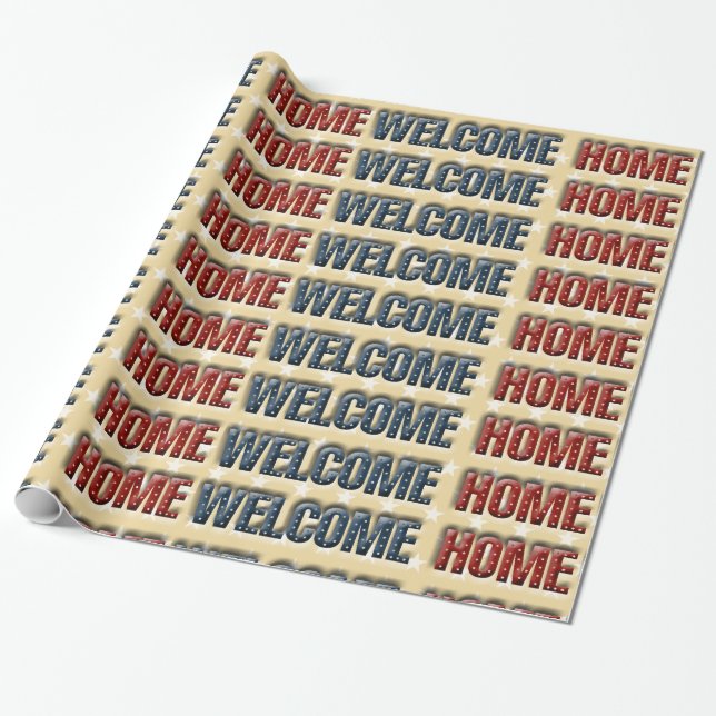 Papel De Regalo Ejército de bienvenida (Desenrollado)