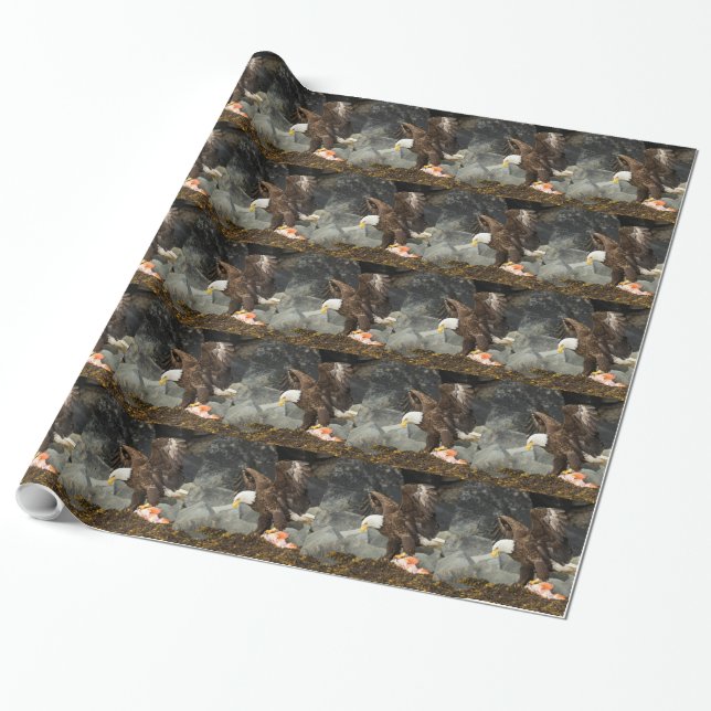 Papel De Regalo El águila calva suprema (Desenrollado)