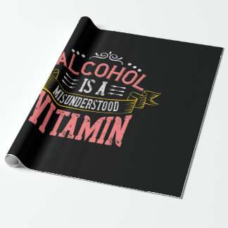 Papel De Regalo El Alcohol Es Una Vitamina Malentendida