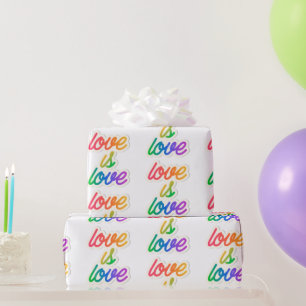 Papel De Regalo El amor es amor LGBT Wrapee Paper - Orgullo arcoir
