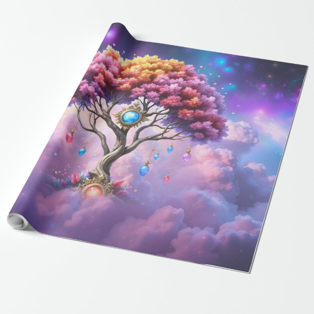 Papel De Regalo El Árbol Celestial del Devenir. (Desenrollado)