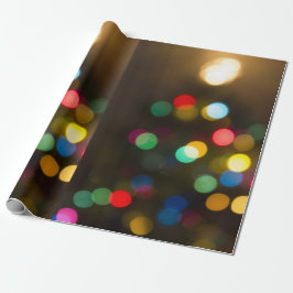 Papel De Regalo El árbol de navidad enciende el abrigo de regalo