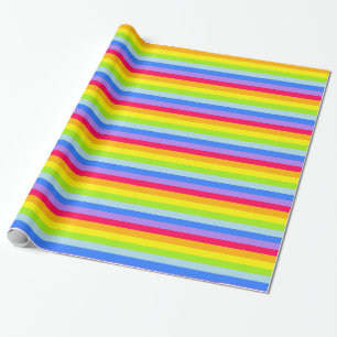 Papel De Regalo El arco iris raya el abrigo modelado coloreado