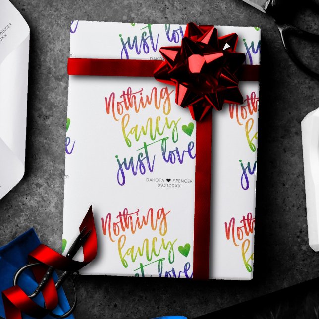 Papel De Regalo El arcoiris no es nada malo solo amar | Boda Casua (Subido por el creador)