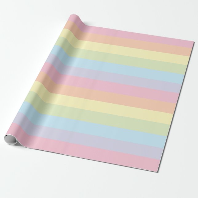 Papel De Regalo  El arcoiris pastel (Desenrollado)