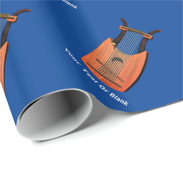 Papel De Regalo El arpa de King David (Esquina del rollo)