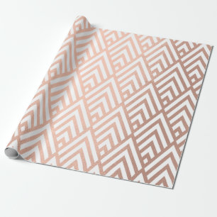 Papel De Regalo El art déco subió geometría tribal de las escal