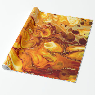 Papel De Regalo El arte flúido vierte el extracto