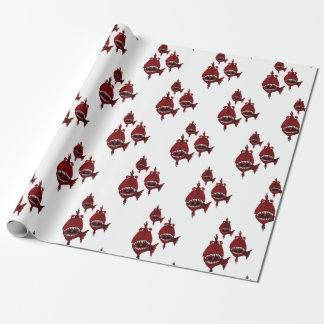 Papel De Regalo El asesino rojo canino Piranhas Ocean Amazonas