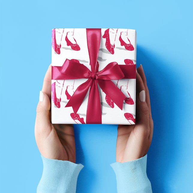 Papel De Regalo El Asistente De Oz™ | Patrón Ruby Slippers™ (Wrapped gift)