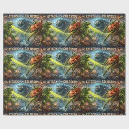Papel De Regalo El ataque del Coloso mutante veggie 40 esterillas 