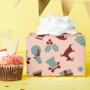 Papel De Regalo El Audaz Deslumbrante Monograma Del Día Inicial De