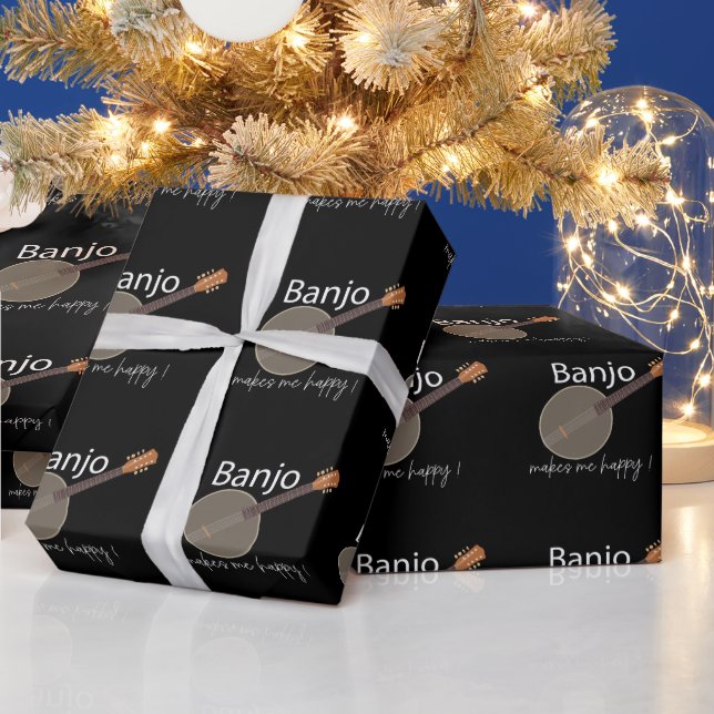 Papel De Regalo El Banjo Me Hace Feliz (Vacaciones)