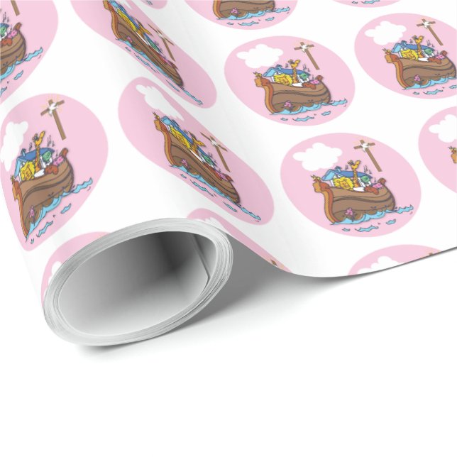Papel De Regalo El bautismo de bebé árabe de personalizable Noé, r (Esquina del rollo)