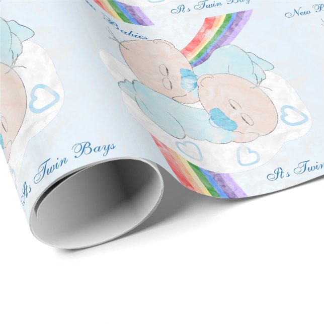 Papel De Regalo El bebé del arco iris hermana personalizado (Esquina del rollo)