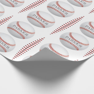 Papel De Regalo El béisbol personalizado