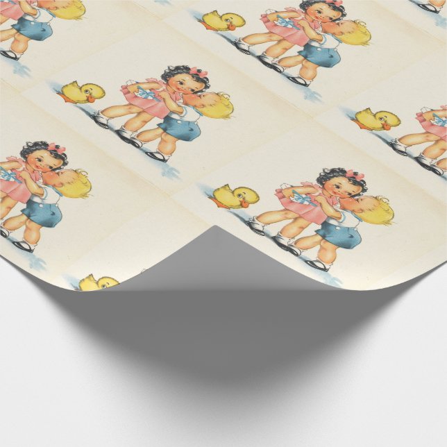 Papel De Regalo El besarse del vintage (Esquina)