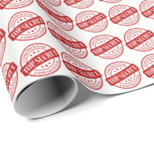 Papel De Regalo El blanco confidencial secretísimo del sello