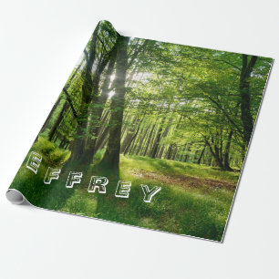 Papel De Regalo El bosque con Tu nombre