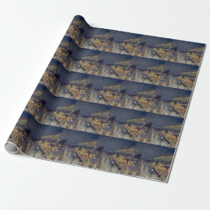 Papel De Regalo El Boulevard Montmartre de noche Pissarro