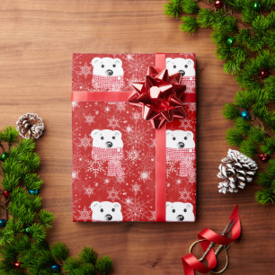 Papel De Regalo El bozal de un oso polar, Navidades