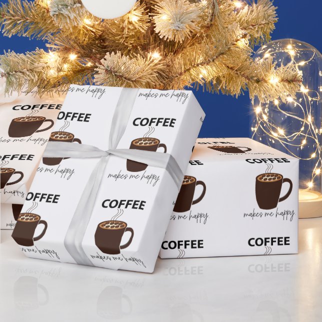 Papel De Regalo El café me hace feliz