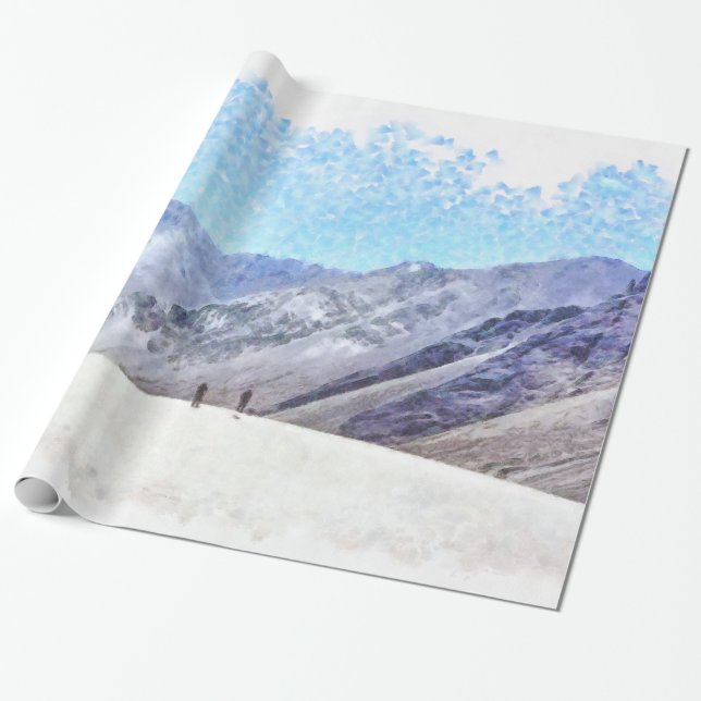 Papel De Regalo El caminar al top (Desenrollado)