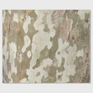 Papel De Regalo El camuflaje de plátano de sombra parece un patrón