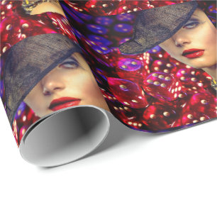Papel De Regalo El Casino de Las Vegas Dice Lady Luck